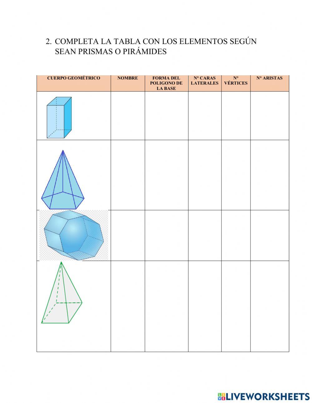 Cubos - pirámides y prismas