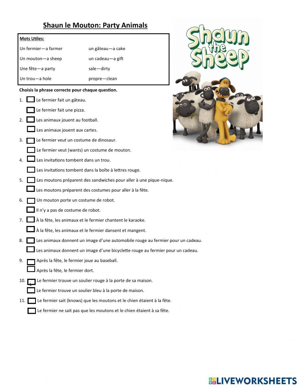 Shaun le mouton - Party Animals