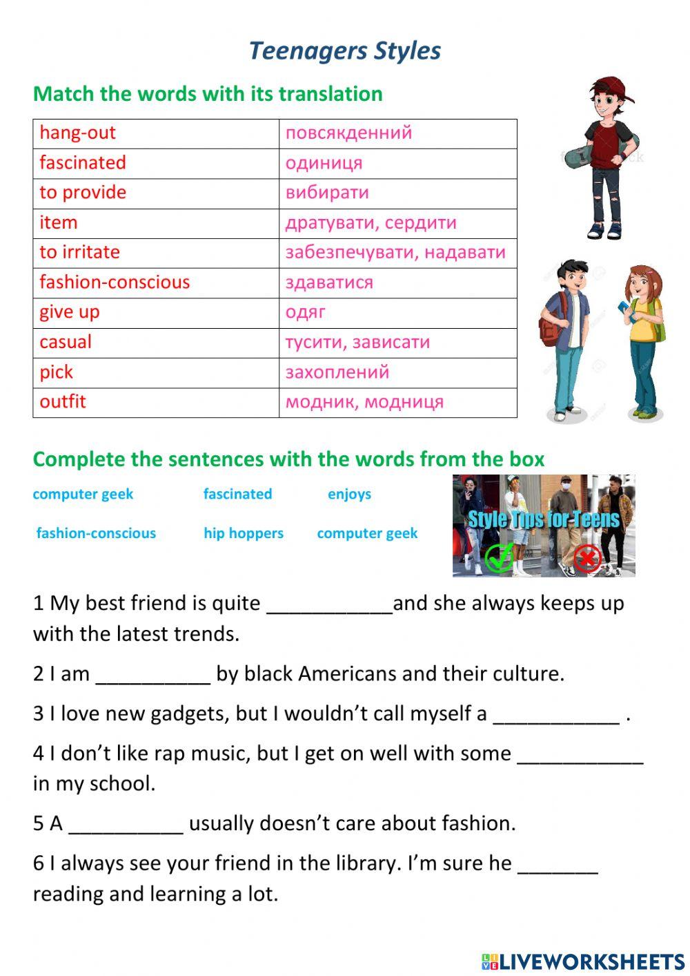 Teenagers Styles
