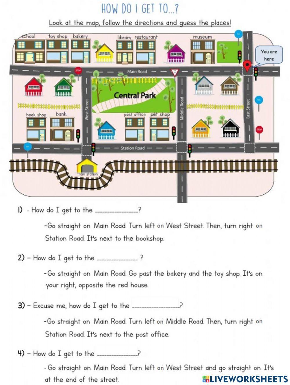 Asking for and giving directions