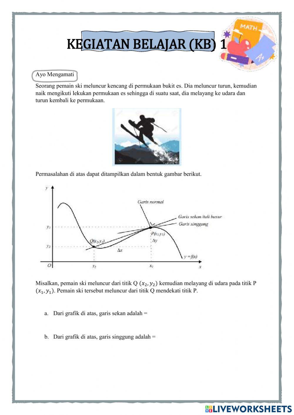 Turunan  Fungsi Aljabar