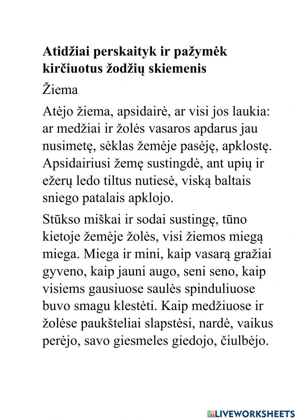 Kirčiuotas skiemuo