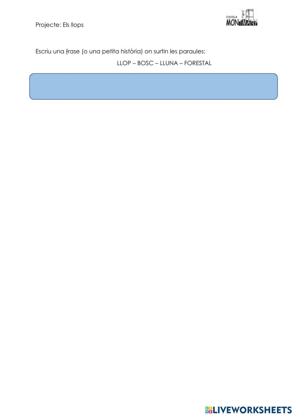 Comprensió lectora - llops