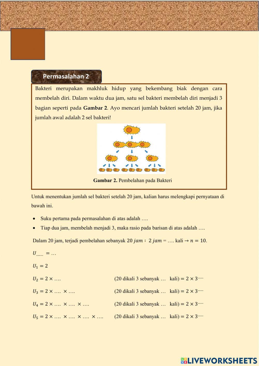 LKPD Barisan Geometri