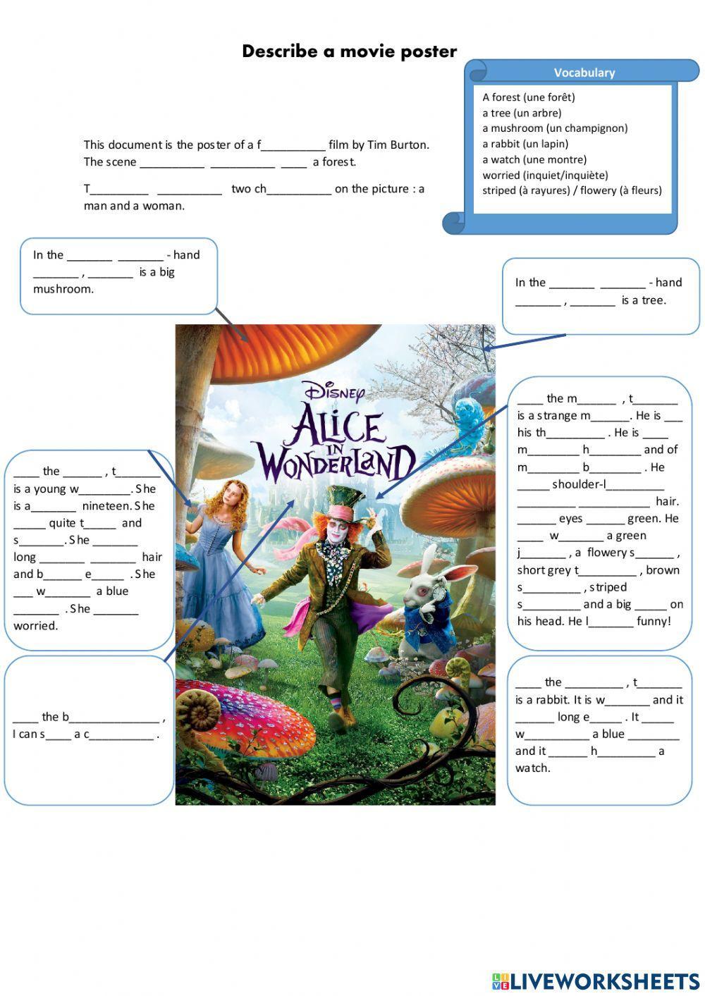 5eme U1 - Describe a poster