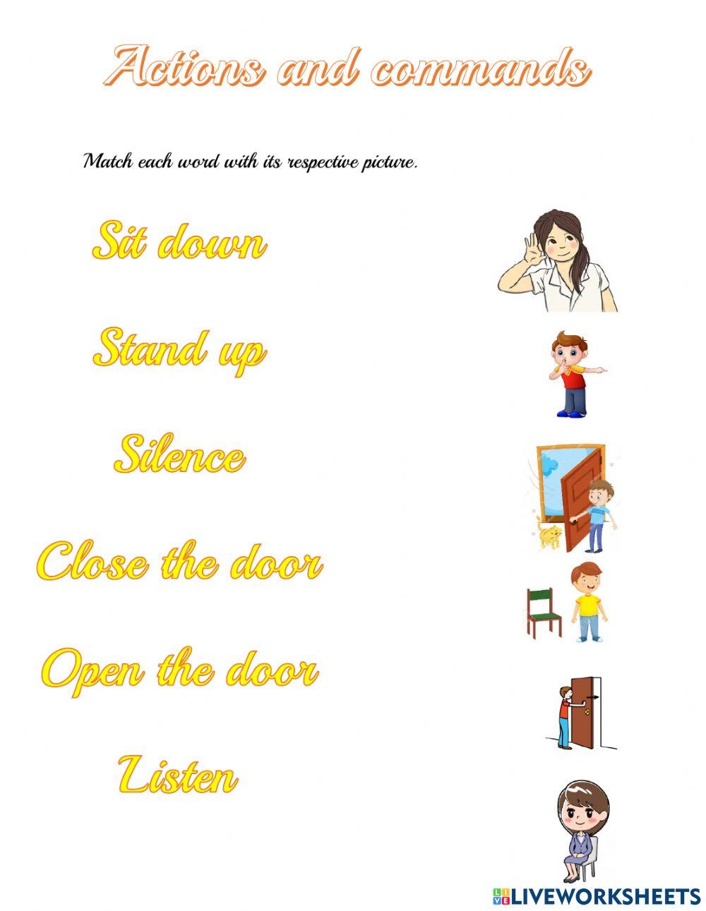 Actions and commands