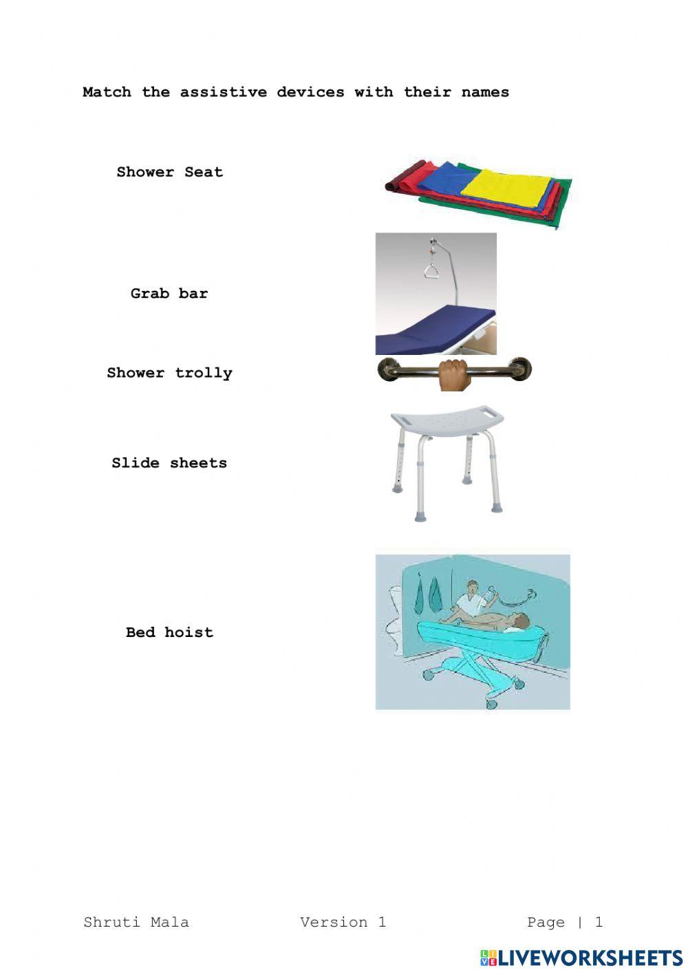 Assistive Equipment Aged care