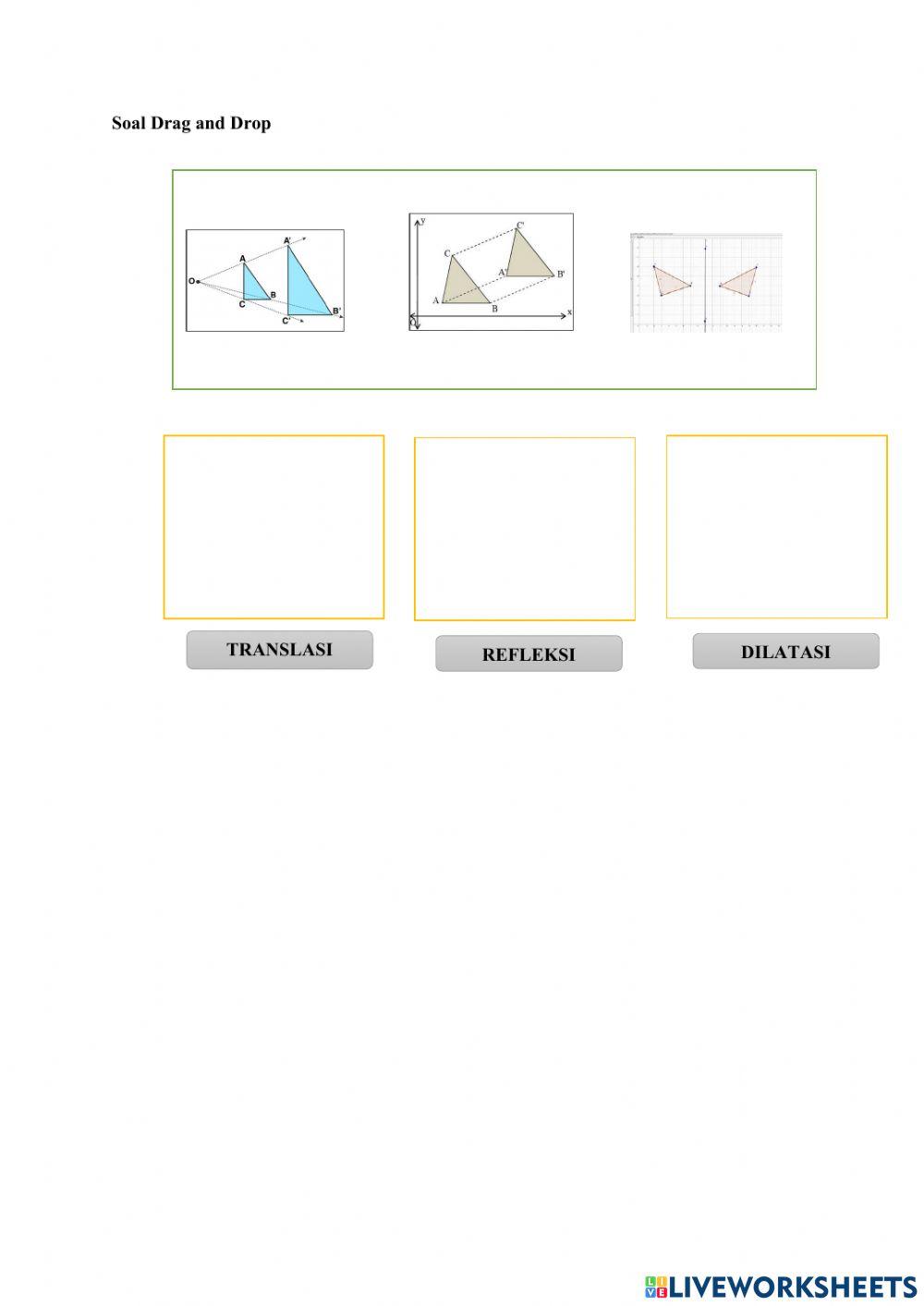 Soal Transformasi Geometri Dilatasi