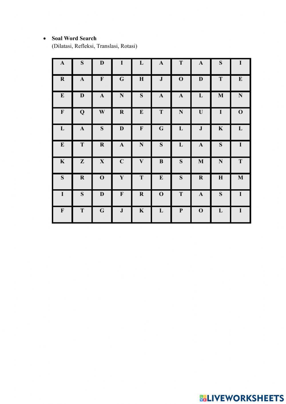 Soal Transformasi Geometri Dilatasi