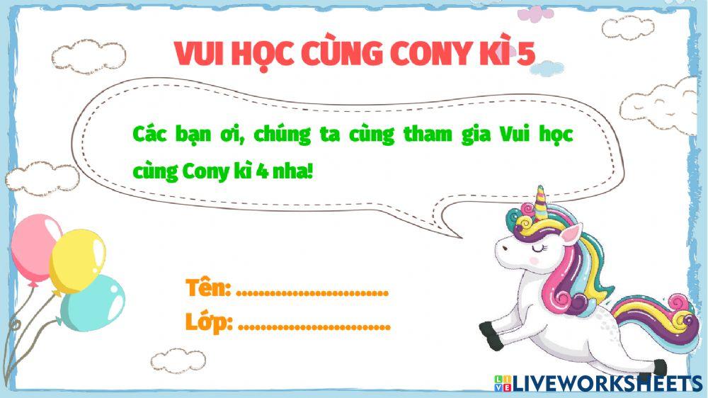 Vui học cùng cony kì 5