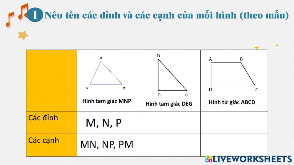 Hình tam giác, hình tứ giác