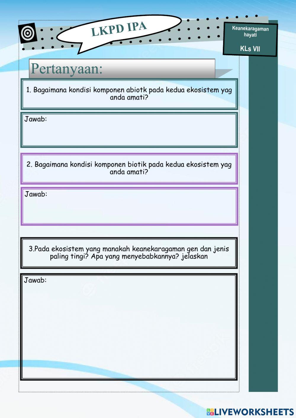 LKPD KOnservasi Biodiversitas