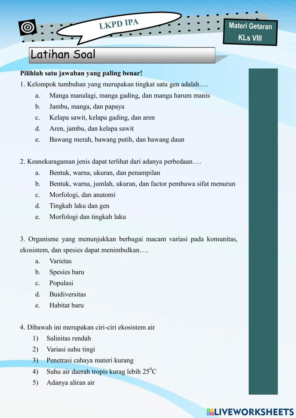 LKPD KOnservasi Biodiversitas