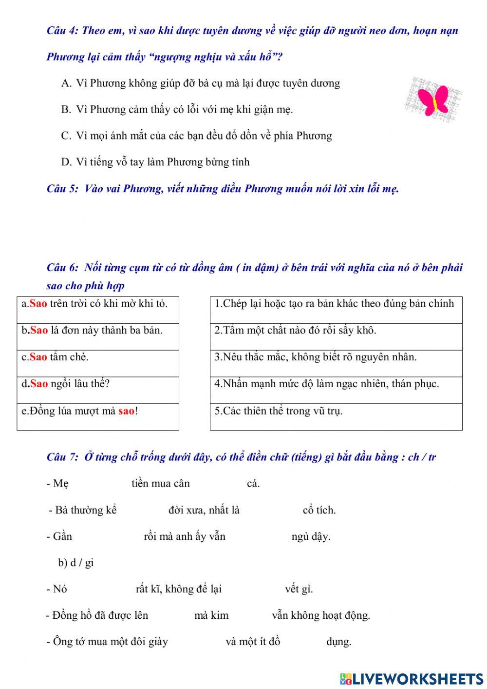 Luyện từ và câu tuần 6