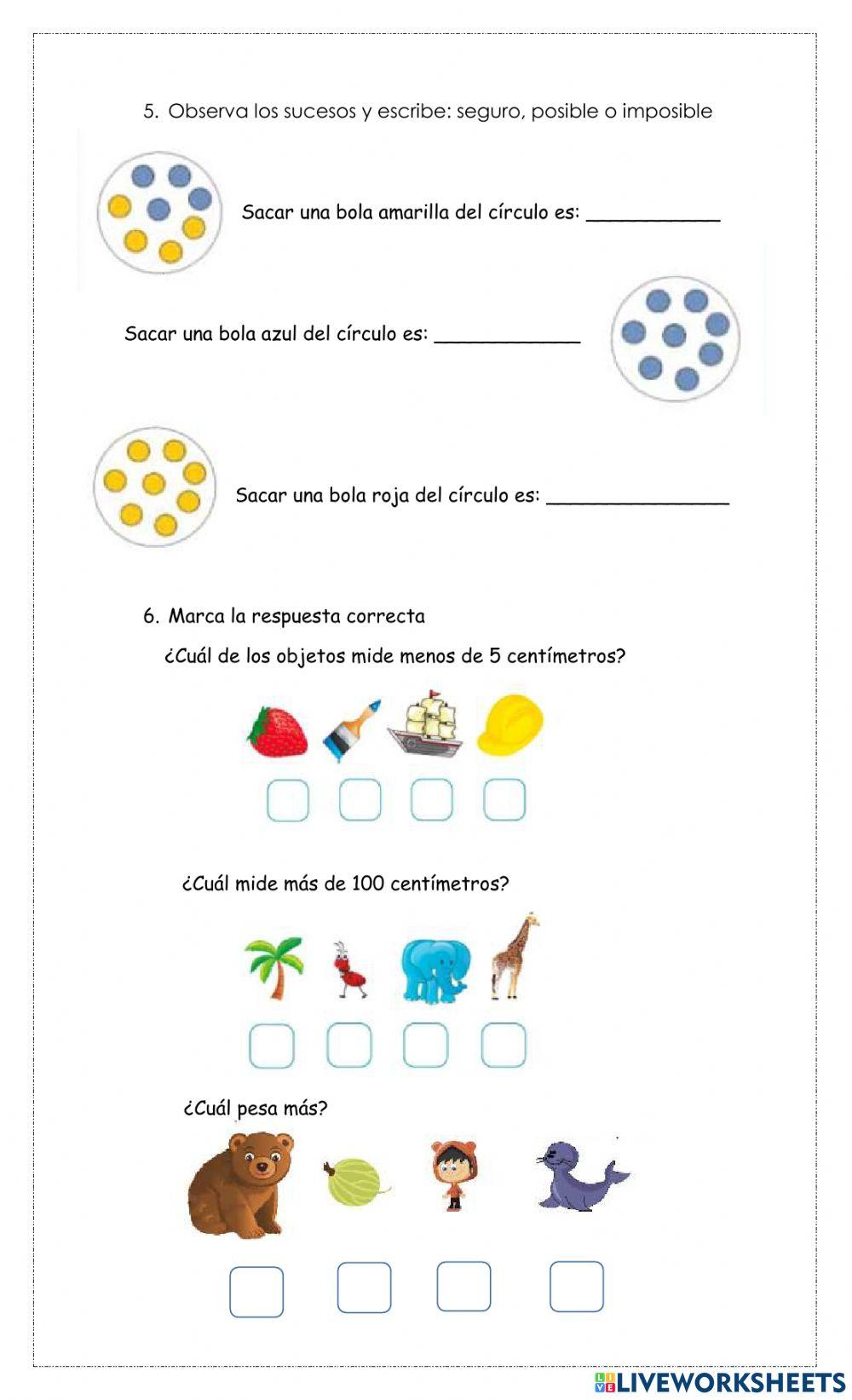 Evaluación Matemáticas