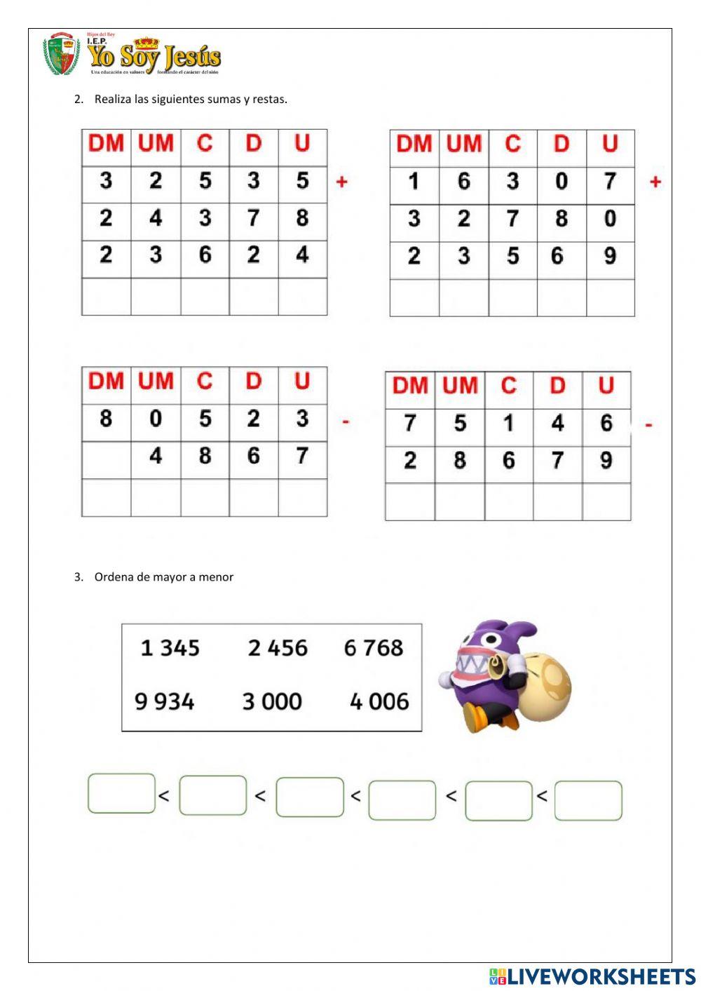 Examen de matemática