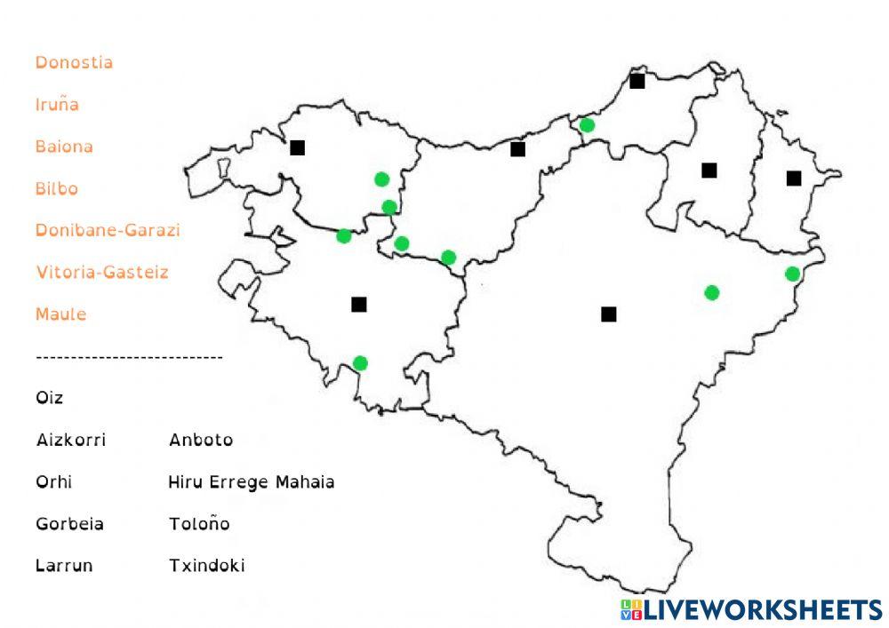 EUSKAL HERRIKO HIRIBURUAK eta MENDIAK EUSKAL HERRIKO HIRIBURUAK eta MENDIAK