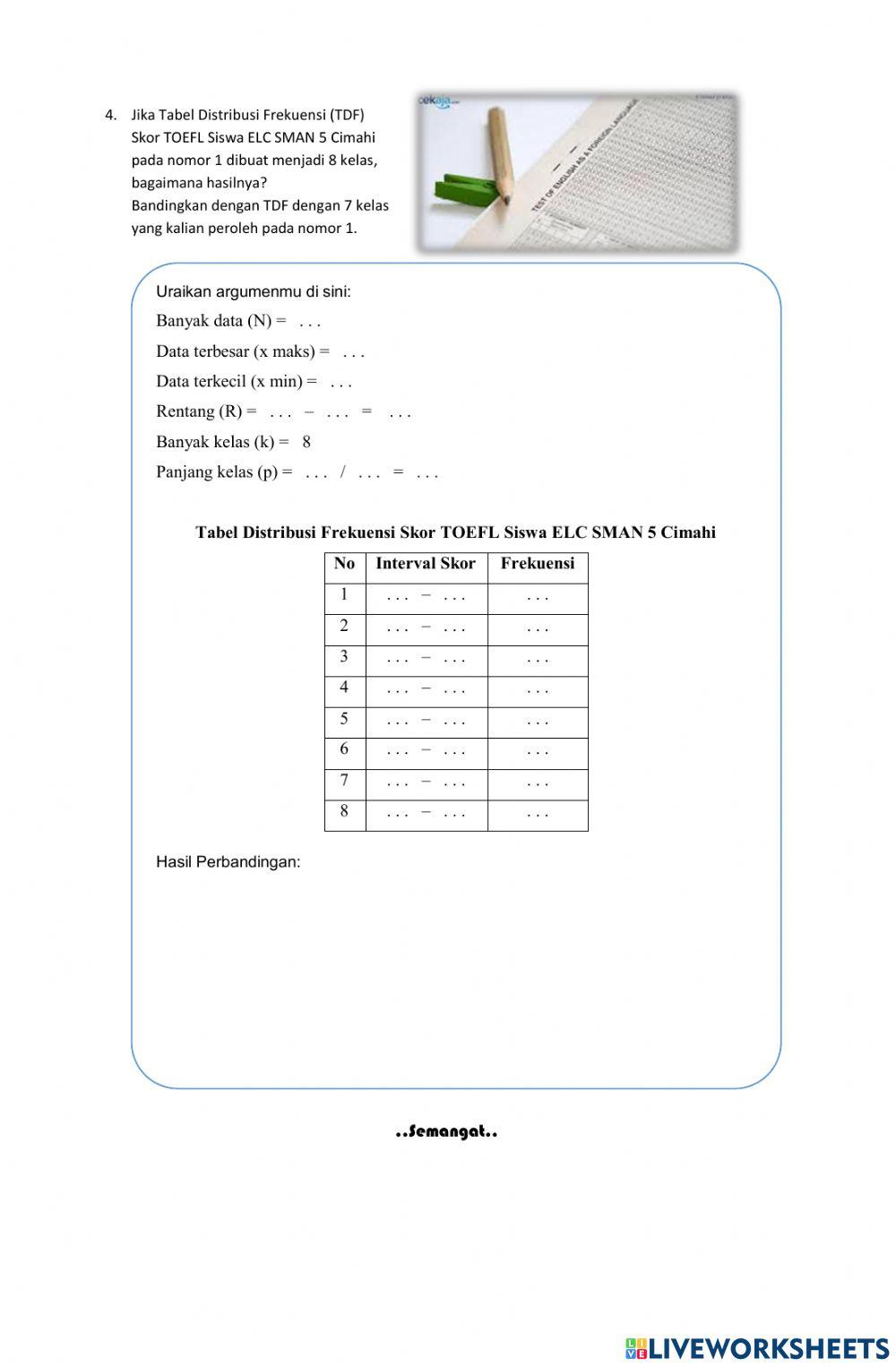 Post test membuat tdf