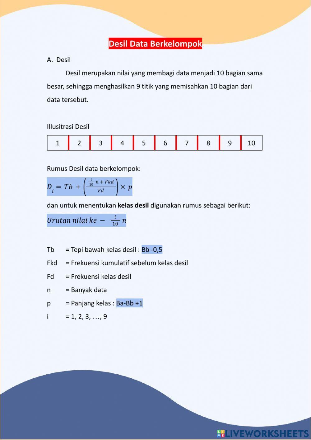 E-LKPD-Desil - Persentil
