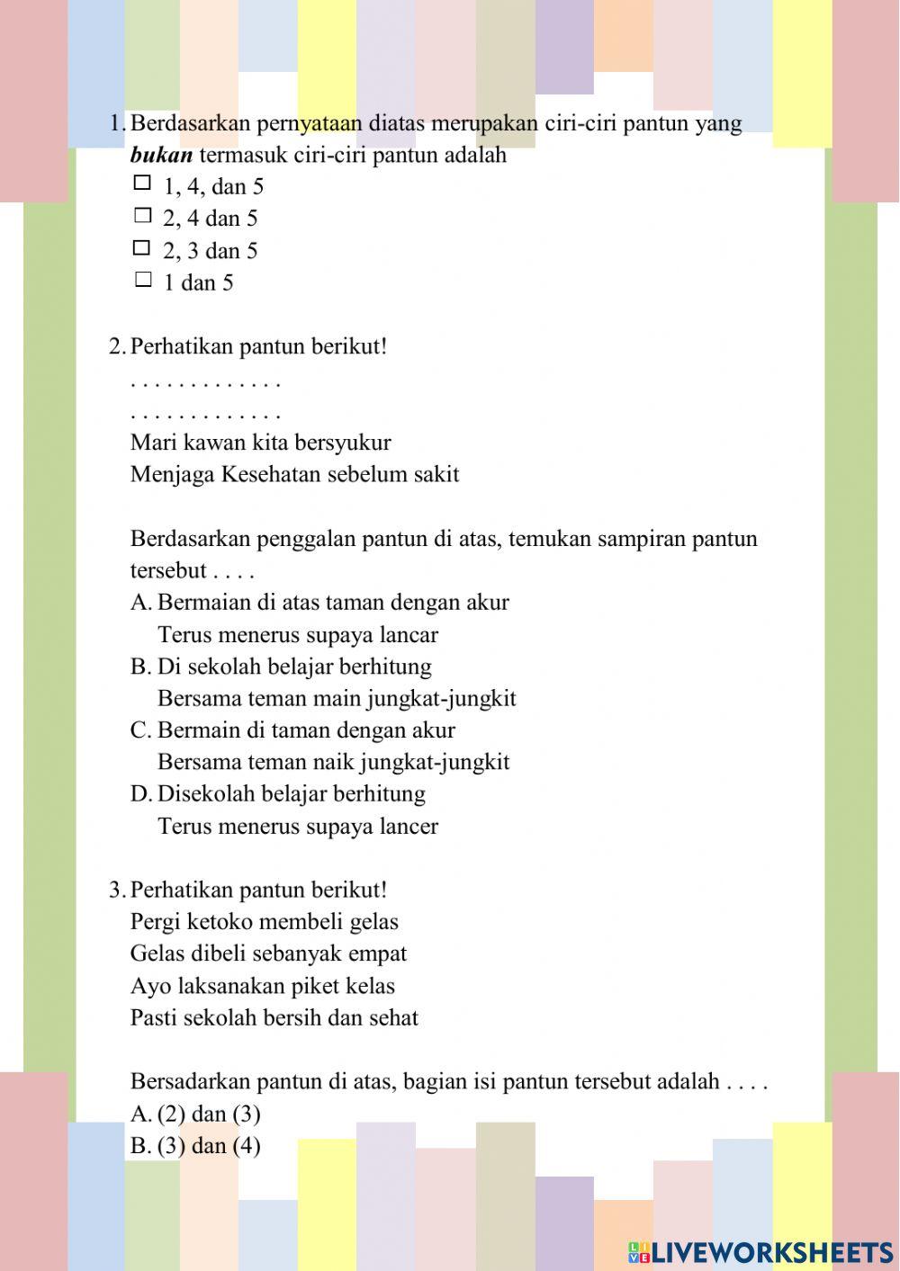 Soal evaluasi ppl 1