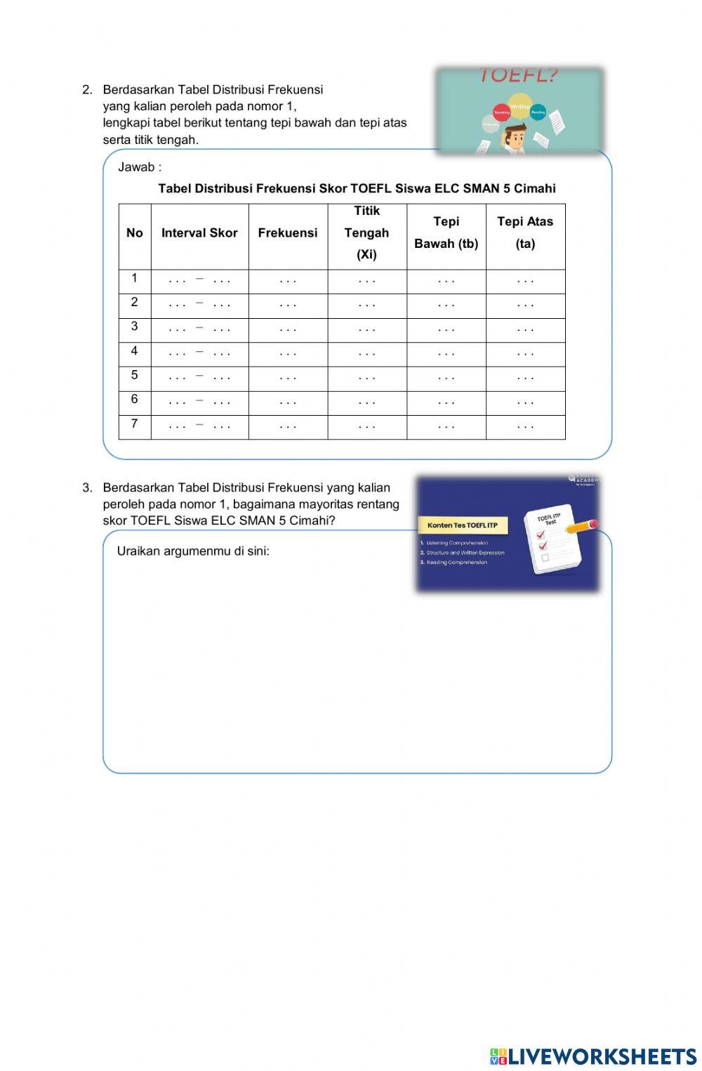 Post Test Membuat TDF No 1