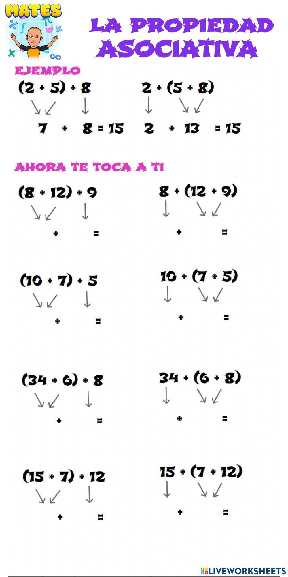 La propiedad asociativa