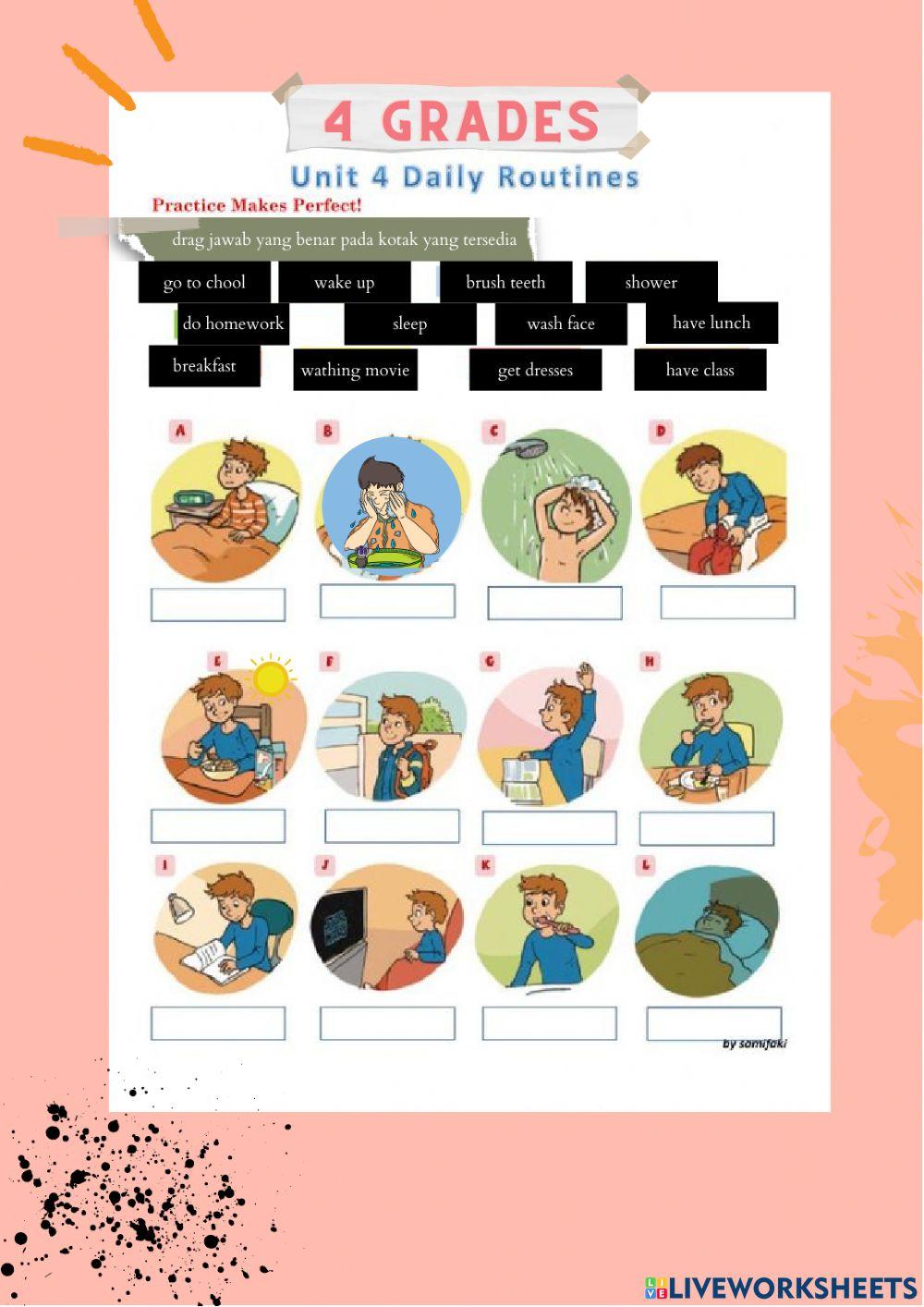 Lk bahasa ingggris daily activities