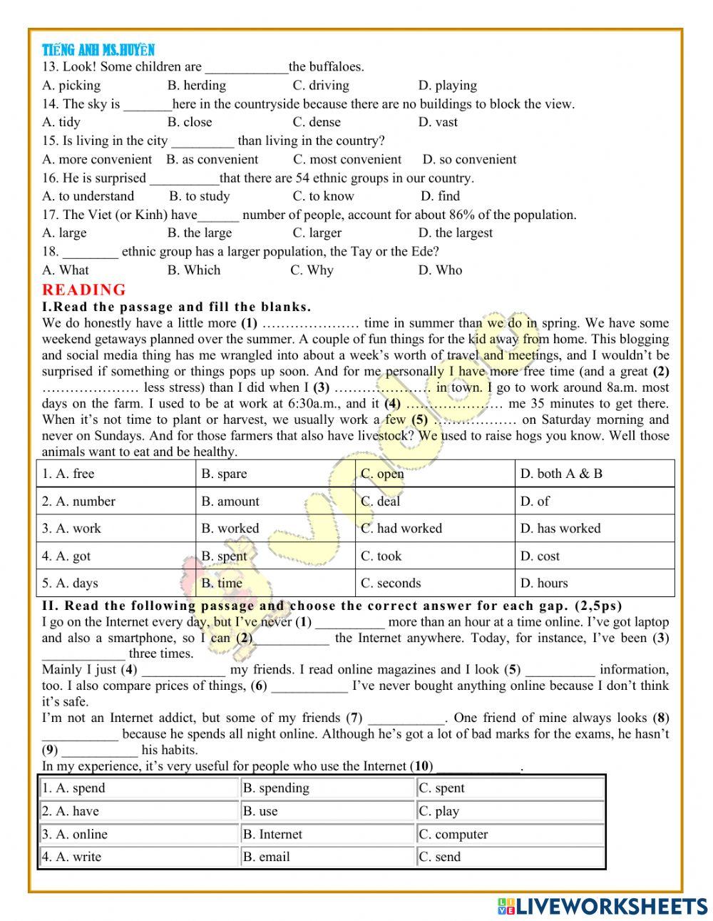 E8. ôn tập giữa kỳ 1