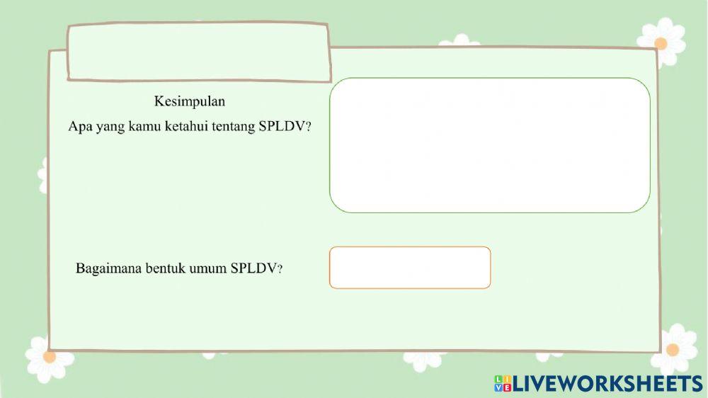 Media Pembelejaran SPLDV