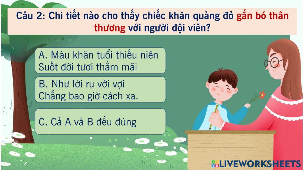 Tập đọc Ngày em vào Đội