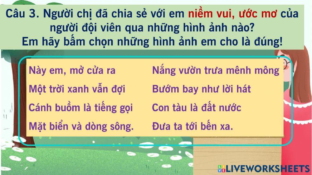Tập đọc Ngày em vào Đội