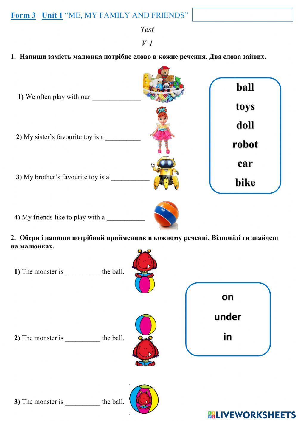 Me, my family and friends