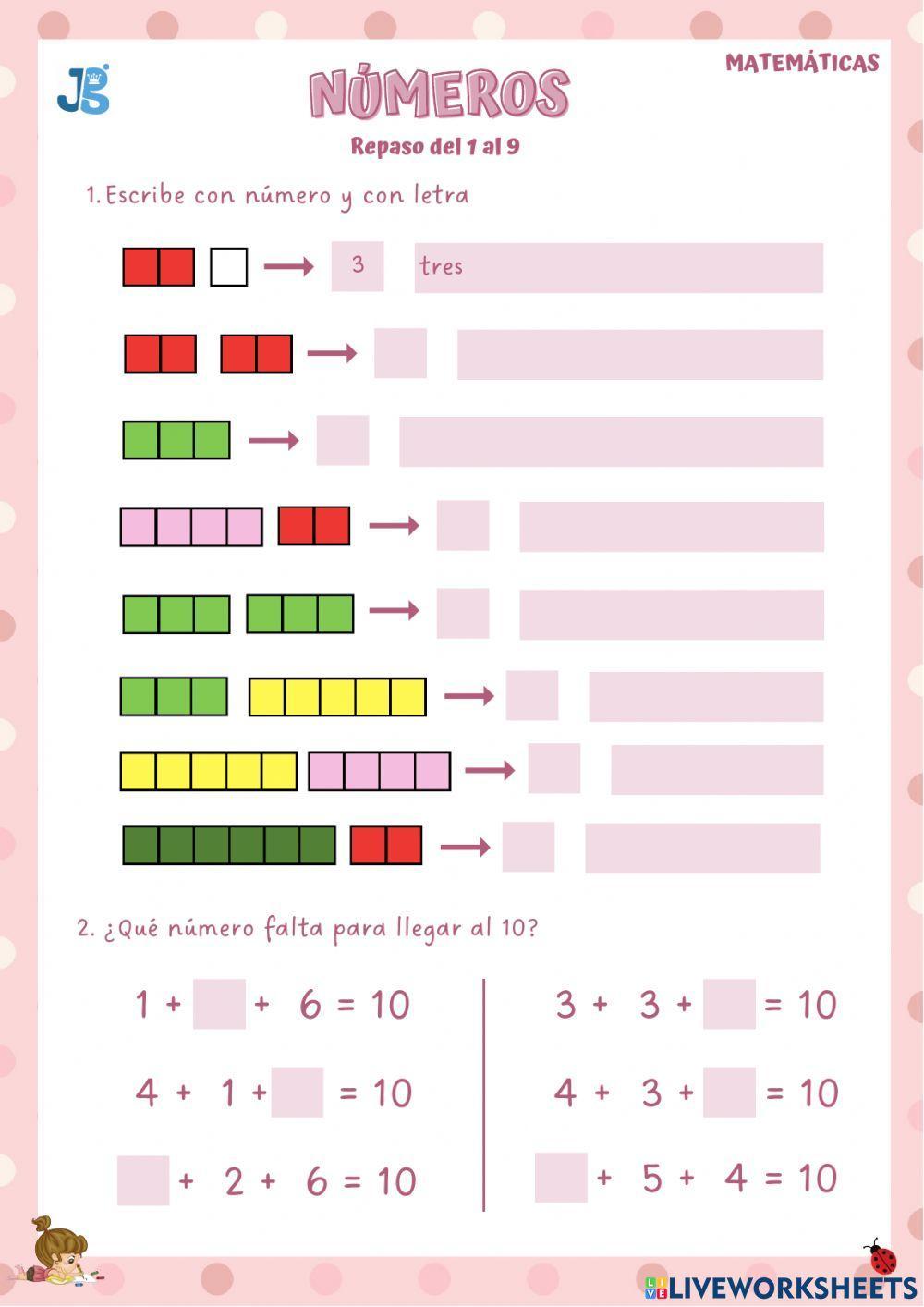 Números del 0 al 9 IV