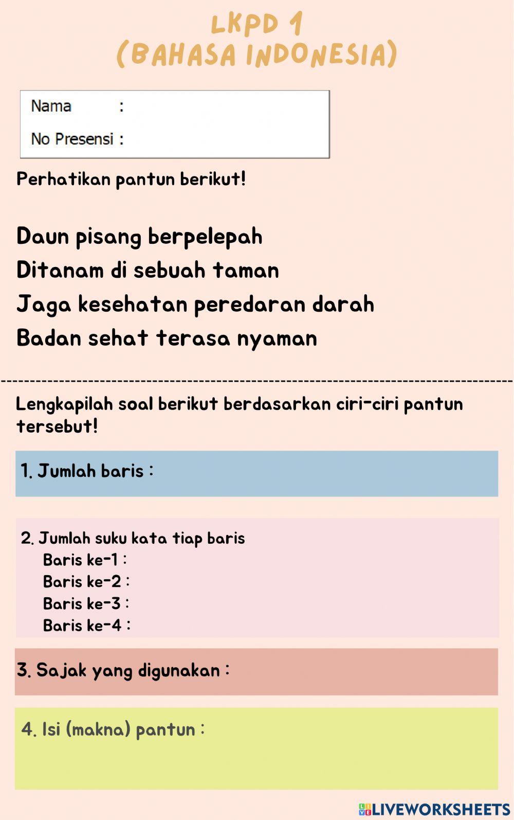 LKPD Bahasa Indonesia