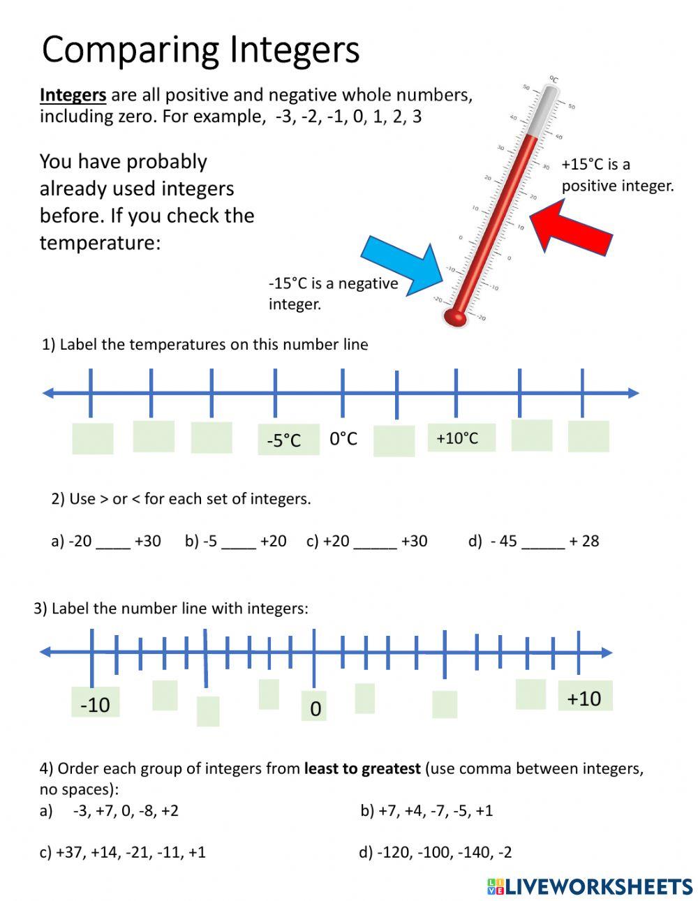 Comparing integers