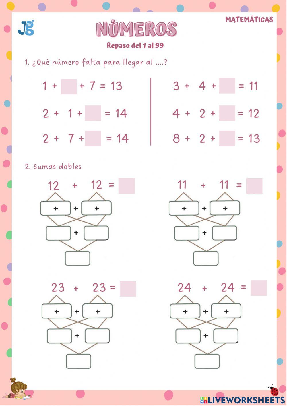 Números del 0 al 99 II
