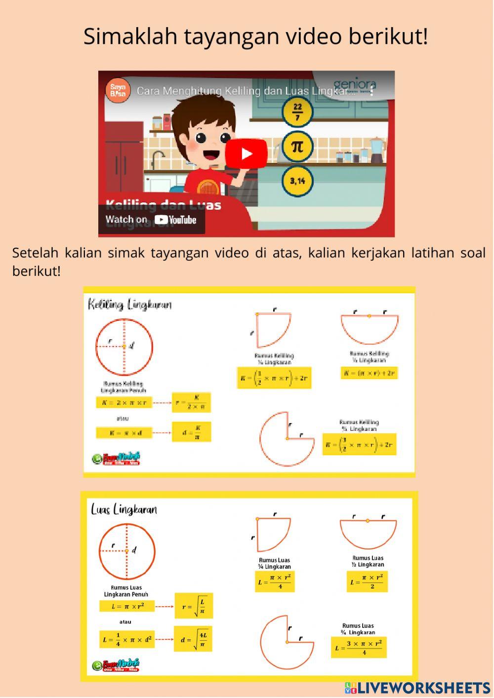 Luas & Keliling Lingkaran