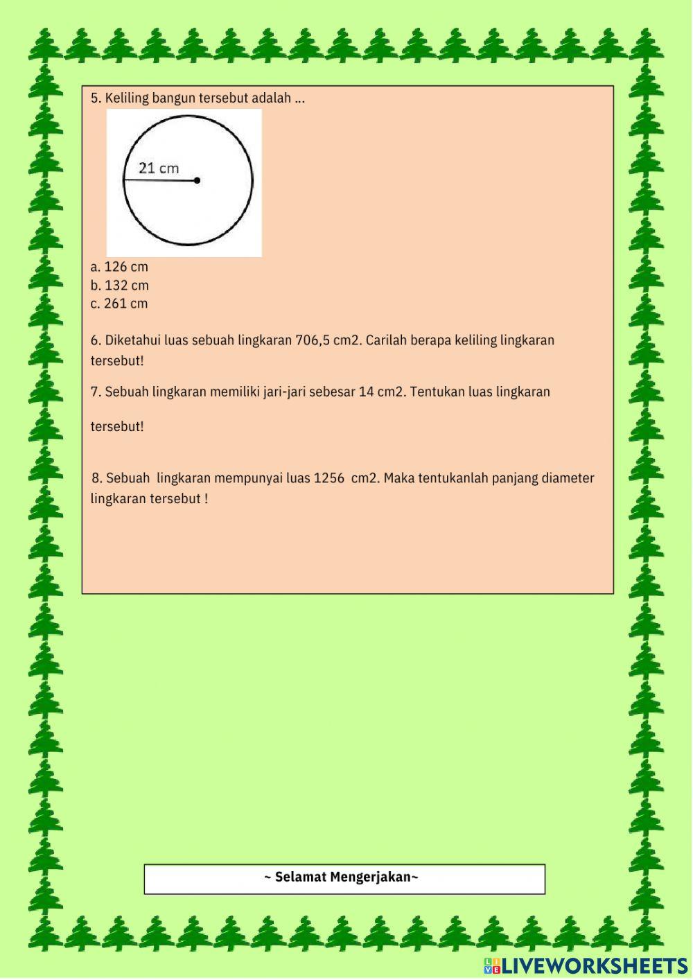 Luas & Keliling Lingkaran