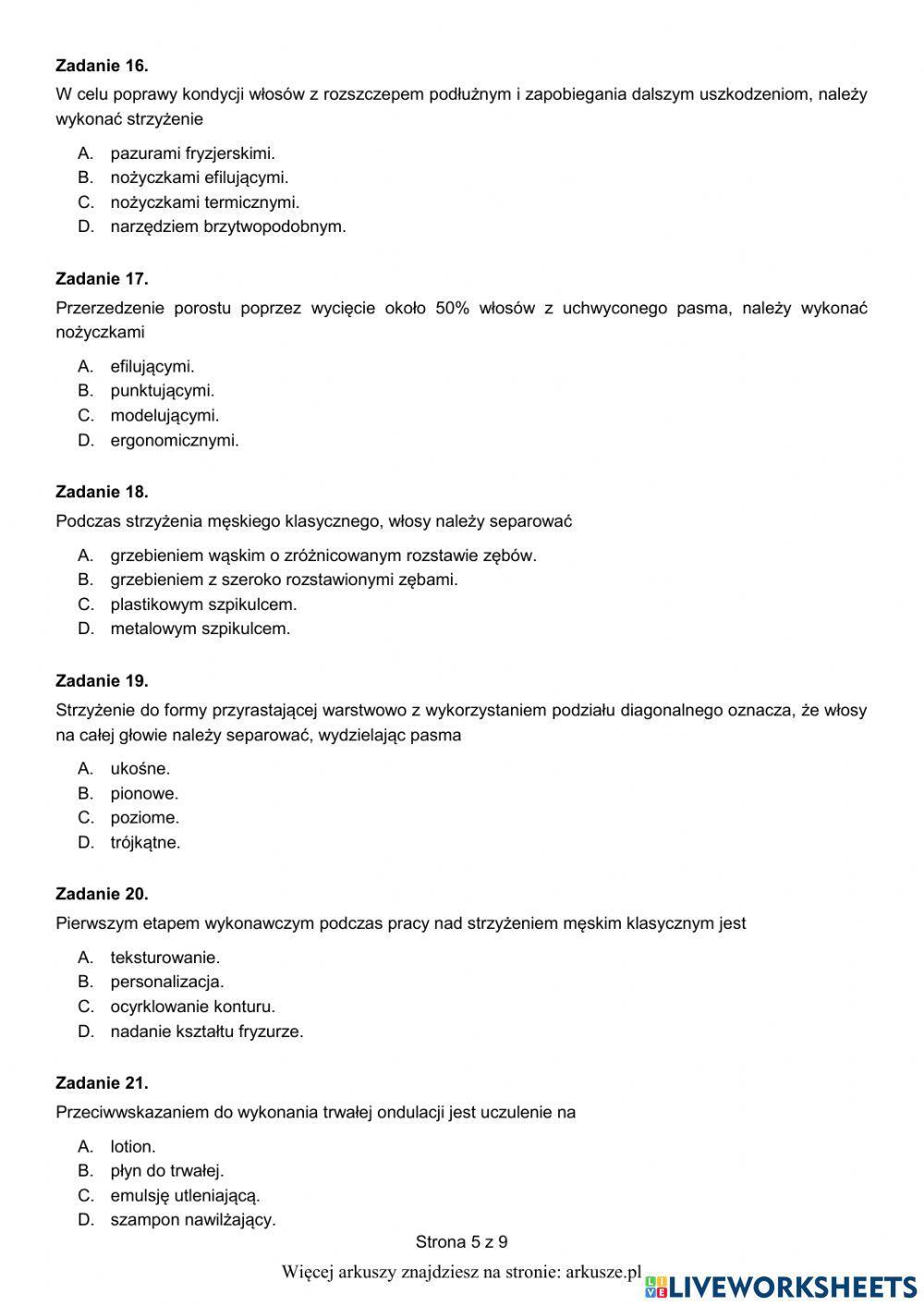 Fryzjer czerwiec 2019