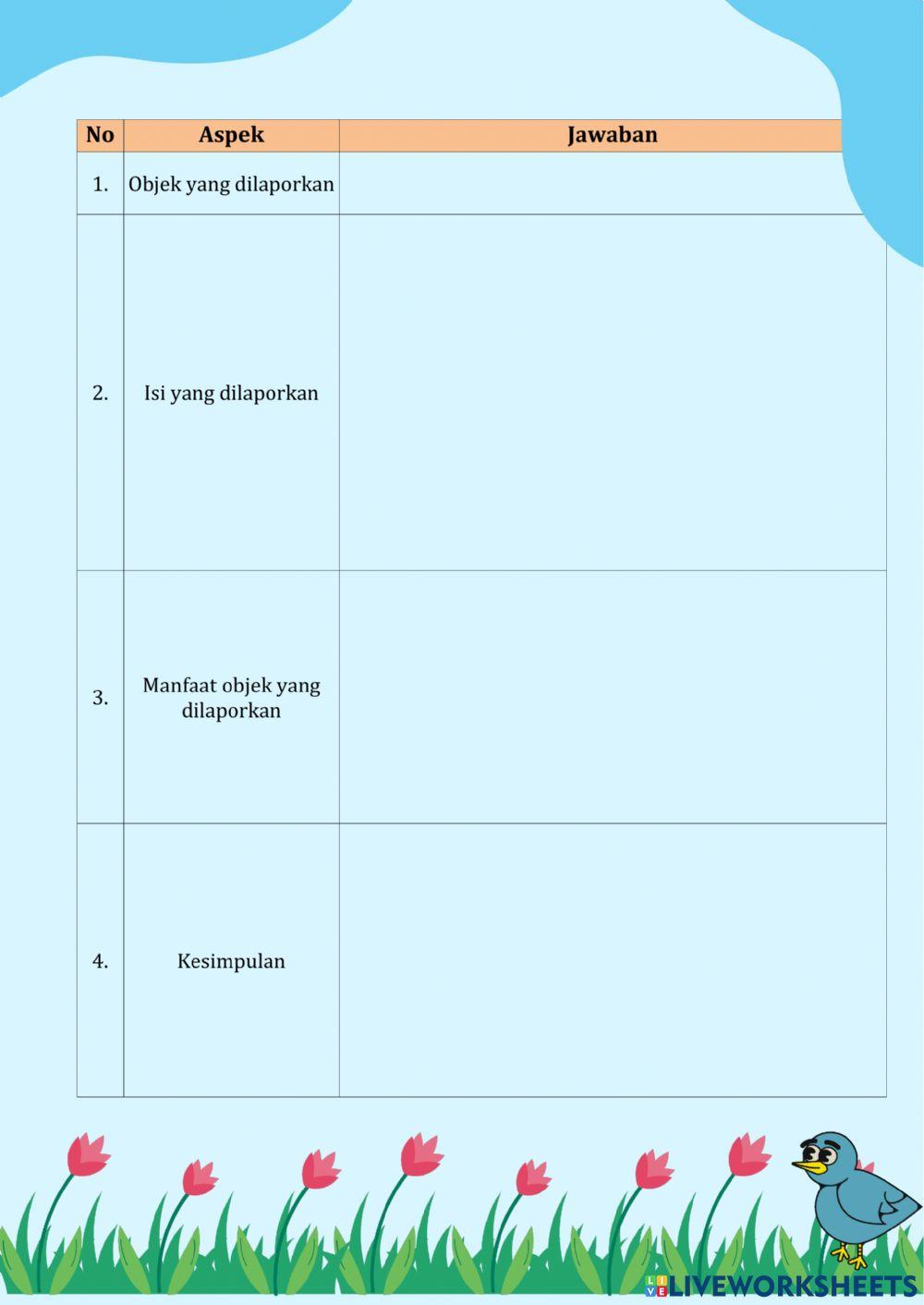 LKPD 1 Teks Laporan Hasil Observasi