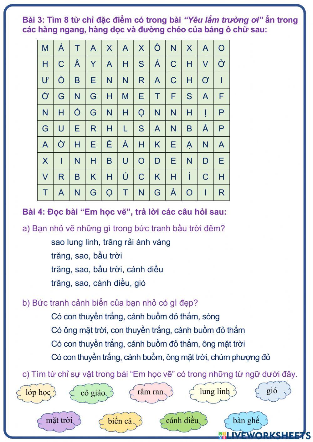 Tiếng Việt 2 (Tuần 7)