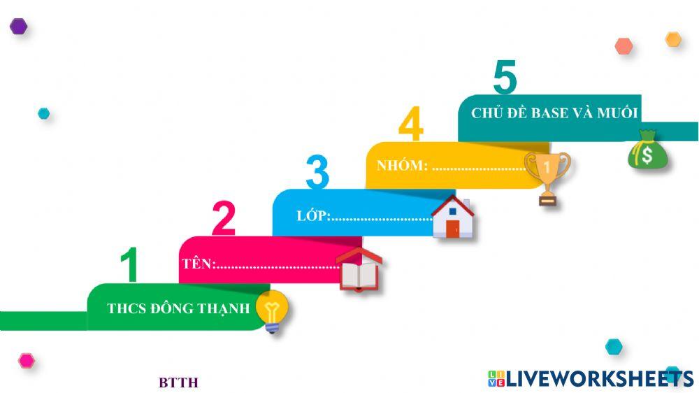 ÔN TẬP CHỦ ĐỀ MUỐI - BASE
