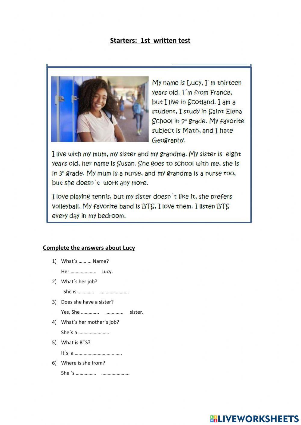 STARTER 1ST FAKE TEST 2022