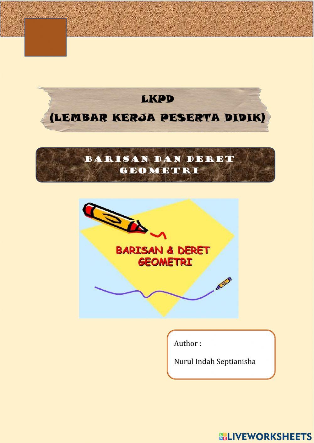 LKPD Barisan dan Deret Geometri