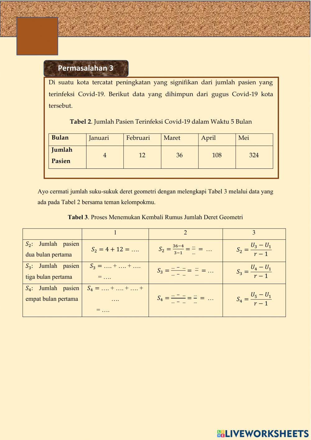 LKPD Barisan dan Deret Geometri