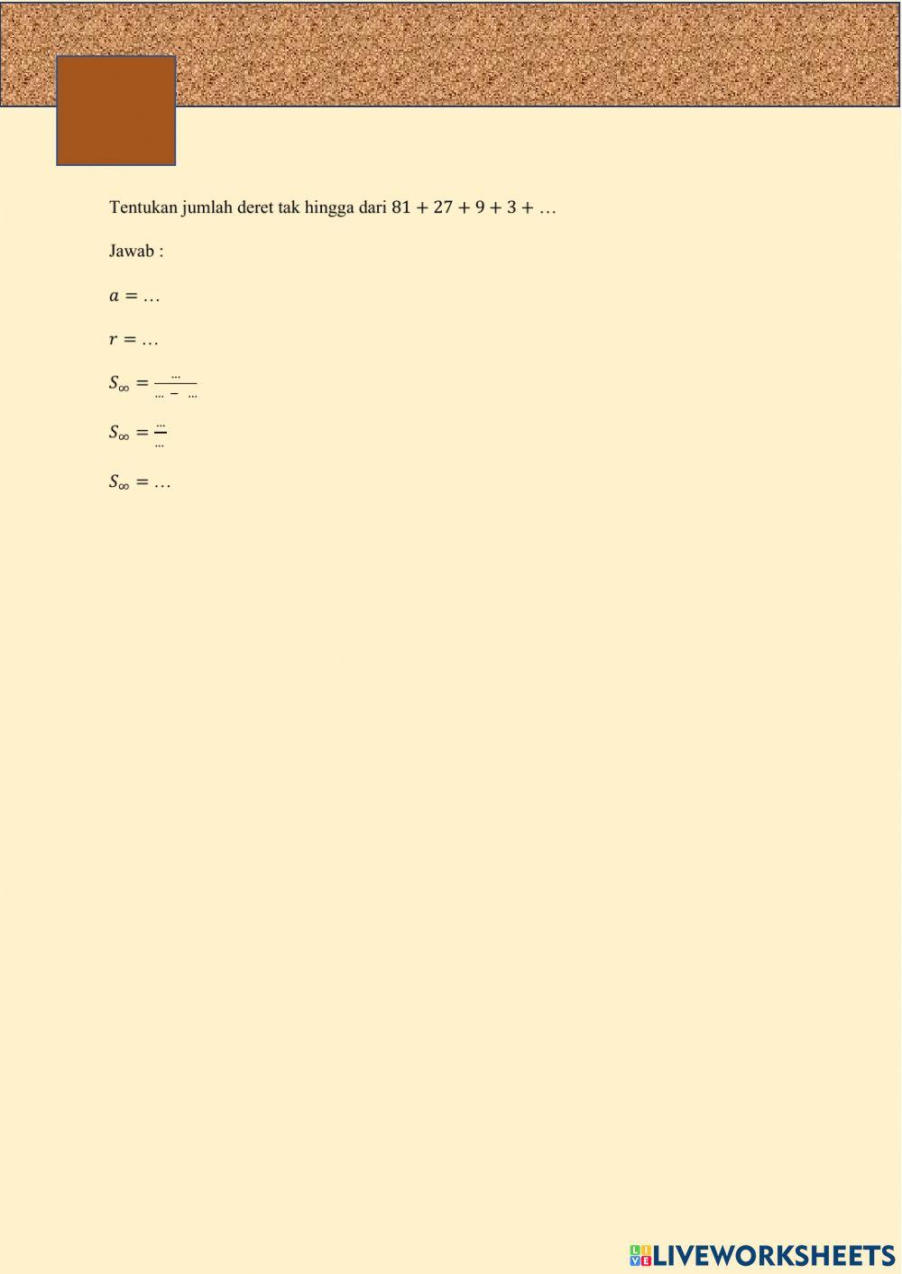 LKPD Barisan dan Deret Geometri