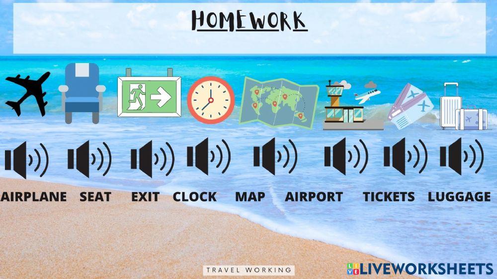 Travel Words + Solution + Speaker