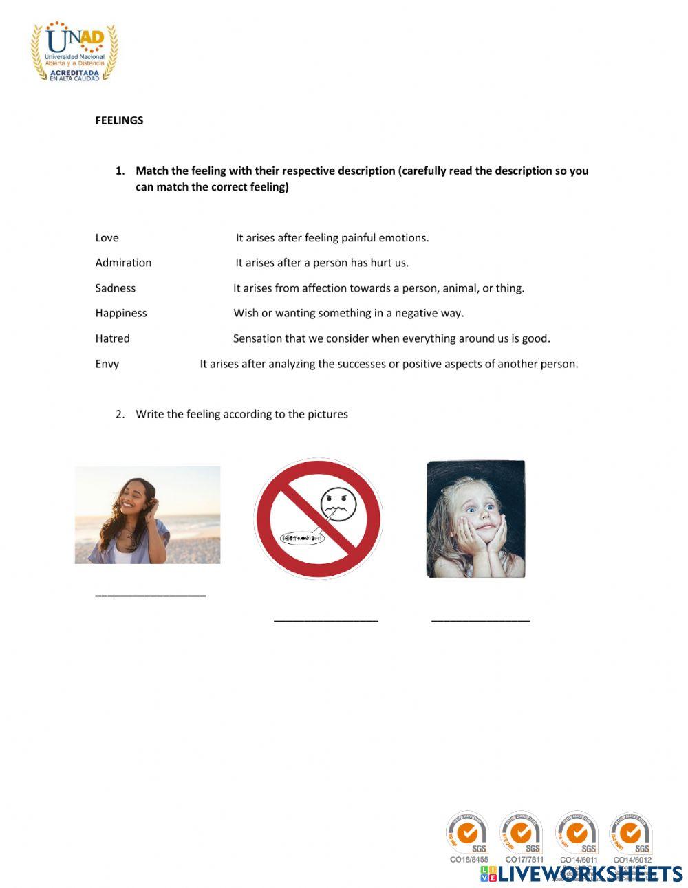 Personality and Feelings