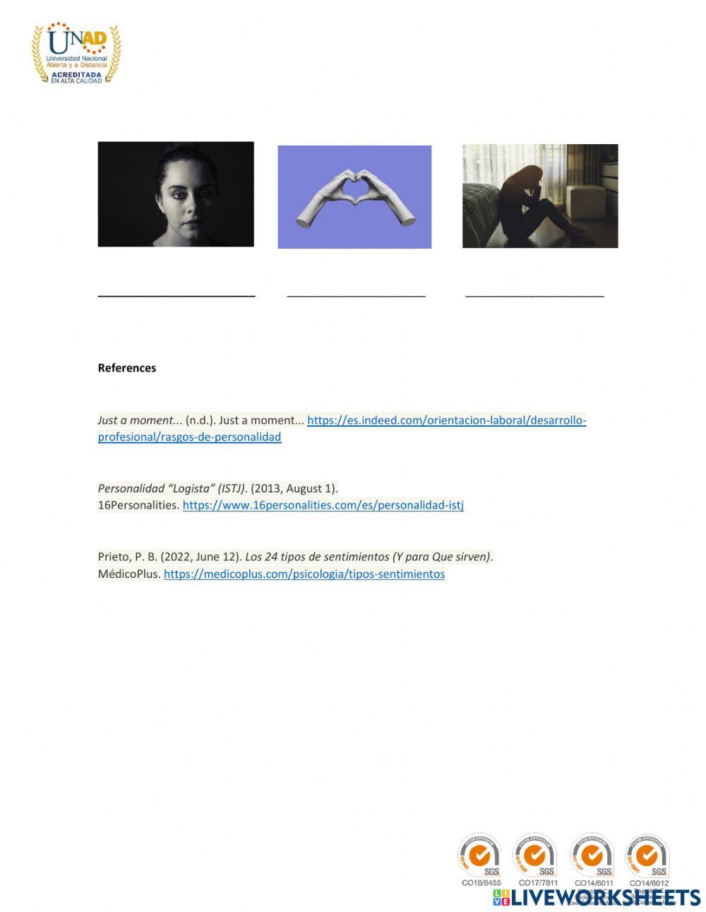 Personality and Feelings