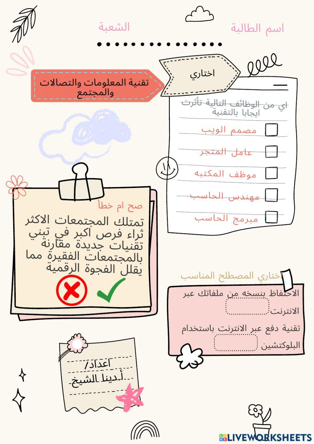 تقنية المعلومات والاتصالات والمجتمع